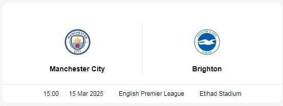 Manchester City vs Brighton Prediction & Match Preview